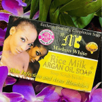 Madam White Rice Milk Argan Oil Soap - Image 5