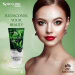 3W Clinic Green Tea Cleansing Foam - Image 4